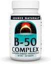 Source Naturals B-50 Complex, Υποστηρίζει την παραγωγή ενέργειας* - 50 Tablets
