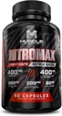 Nitric Oxide Booster 3000mg με L-αργινίνη, L-Citrulline - Προ-Εκπαιδευτικό συμπλήρωμα για την ανάπτυξη των μυών, Stamina, Ενέργεια, Αντλίες, Αγγειότητα - Μη-GMO - 60 κάψουλες