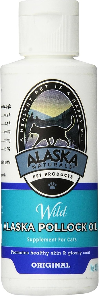 Αλάσκα Naturals Pet Προϊόντα Pollock Λάδι για σκύλους, 4-Ounce μπουκάλι