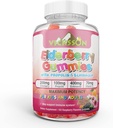 Black Sambucus Elderberry Gummies με Propolis & Echinacea + Βιταμίνη C Antioxidant Flavonoids Immune System Booster for Kid & Adult Vegan Friendly  100 Μέτρα