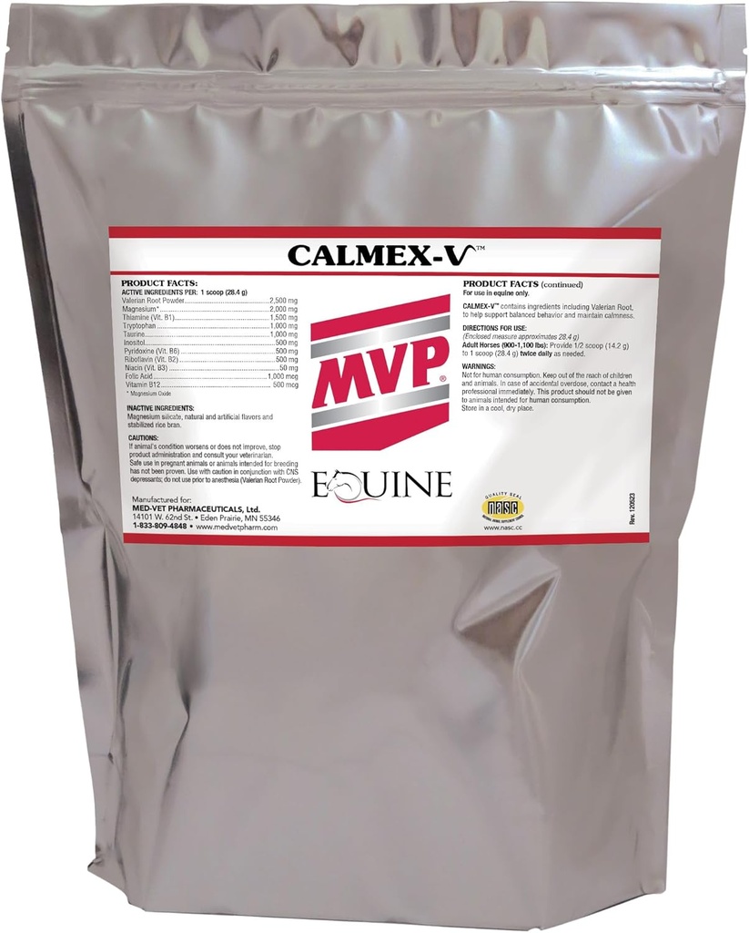 Calmex-V (5 lb) Calming Support for Horses.