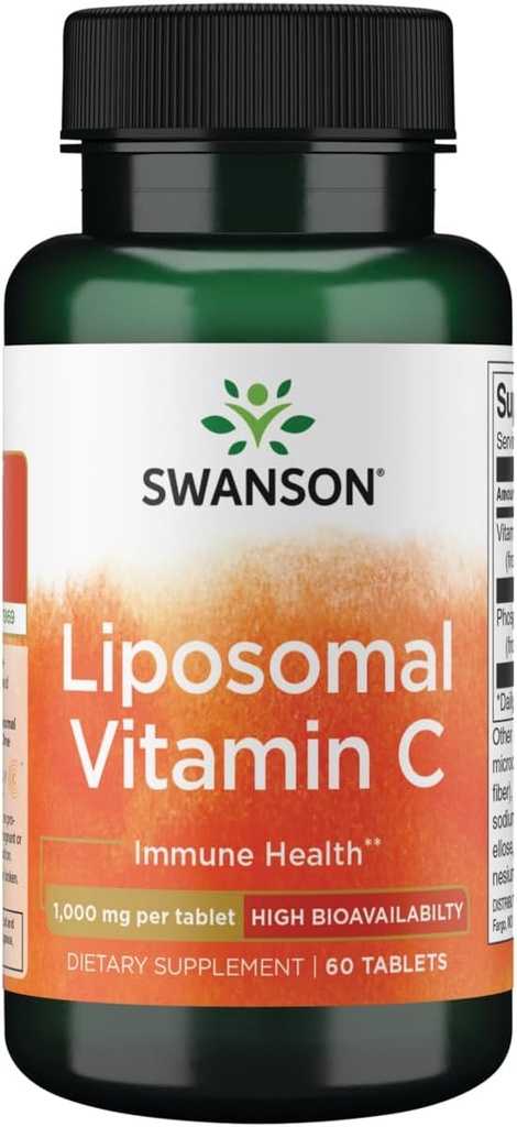 Swanson Liposomal Vitamin C - Υψηλή βιοδιαθεσιμότητα 1. 000 mg 60 Tabs