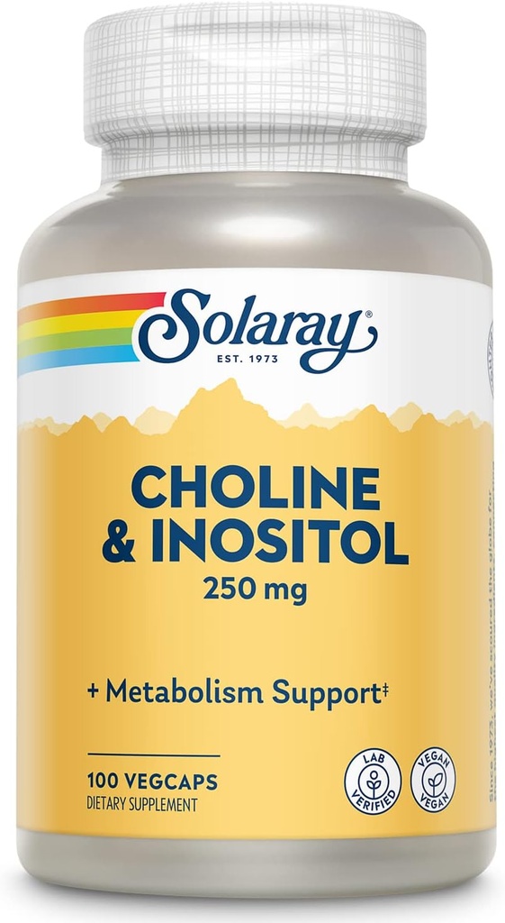 SOLARAY Choline & Inositol 250 mg 
