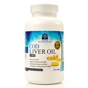 Cod Liver Oil Capsules - Premium Certified Pure and Fresh - Triple Strength - Heart Healthy - 120 Softgels - Φυσικό συμπλήρωμα - 240mg Ωμέγα 3 Λιπαρά Οξέα - Χωρίς Γεύση!