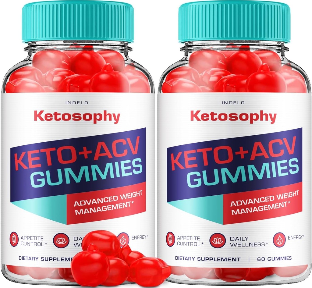 (2 Pack) KetoSophy Keto ACV Gummies - Προηγμένη απώλεια βάρους KetoSophy Keto Plus Gummies Apple Cider Vinegar KetoSophy ACV Gummies Διαχείριση βάρους Συμπλήρωμα διατροφής Κριτικές Άνδρες γυναίκες (120 Gummies)