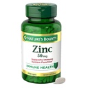 Nature’s Bounty Zinc 50mg, Immune Support & Antioxidant Supplement, Προάγει την Υγεία του δέρματος, 1 Caplet ανά ημέρα, Χωρίς γλουτένη, 250 Χορτοφαγικές Αιγίδες