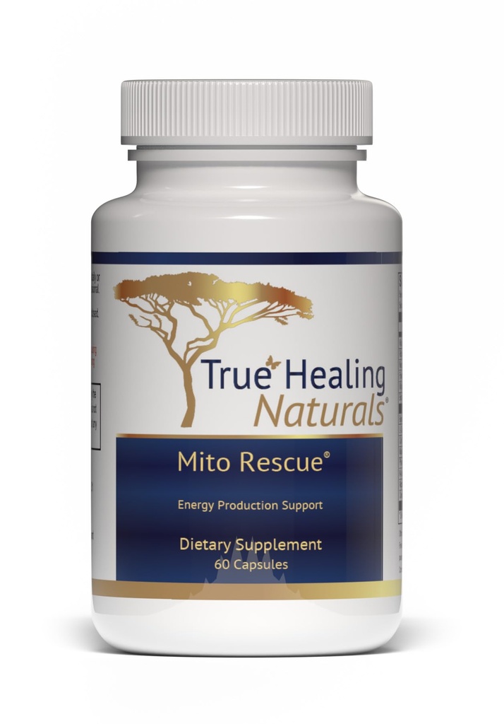 True Healing Naturals - Mito διάσωσης, Μιτοχονδριακά συμπληρώματα υποστήριξης, 60 κάψουλες χορτοφάγων