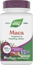 Nature's Way Maca Standardized Extract, Supports a Healthy Libido*, Standardized to 0.6% Glucosinolates, Non-GMO Project Verified, 60 Vegan Capsules (Packaging May Vary)