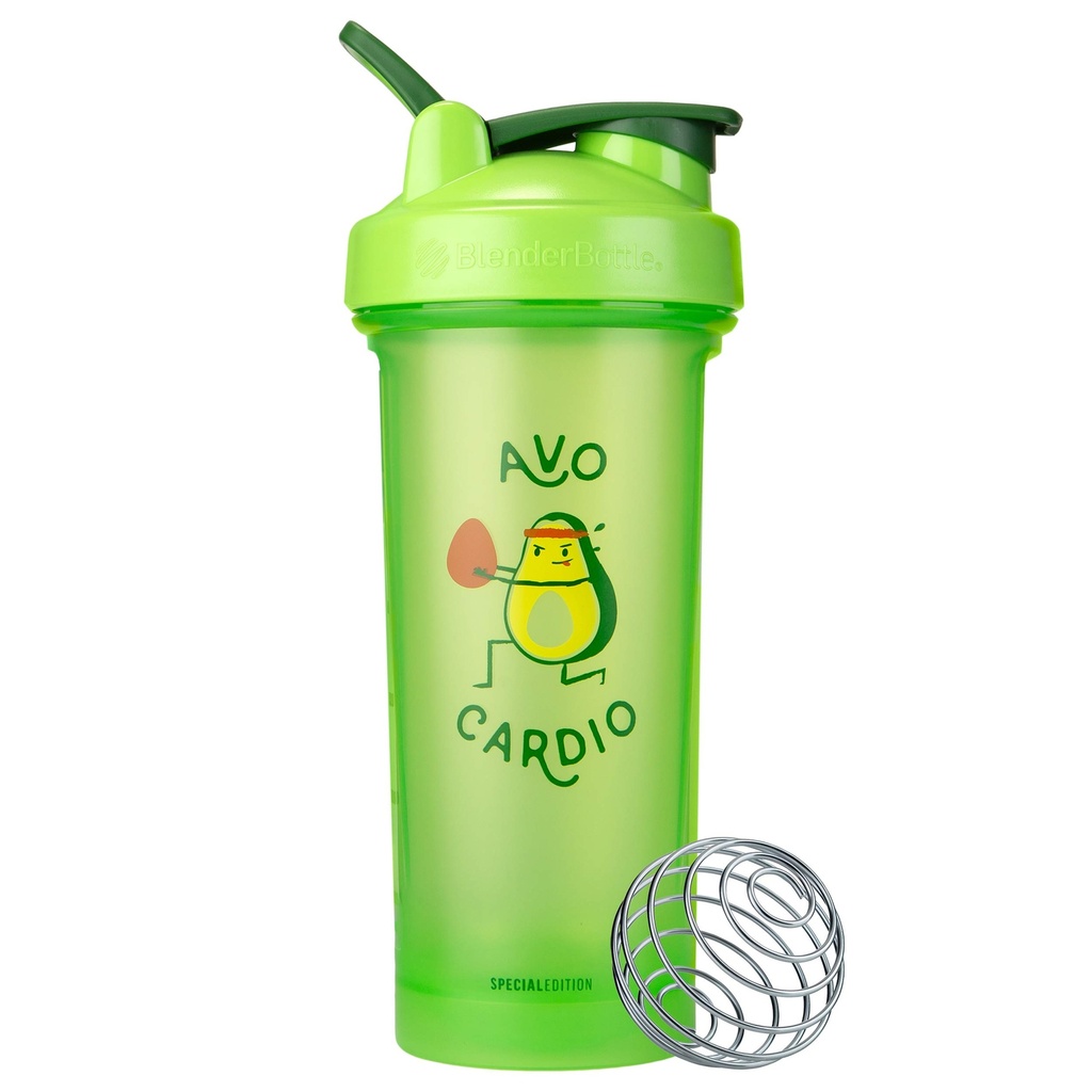 BlenderBottle Ακριβώς για Fun Classic V2 Shaker μπουκάλι Ιδανικό για τις πρωτεΐνες Shakes και προ προπόνηση, 28-Ounce, Avo Cardio