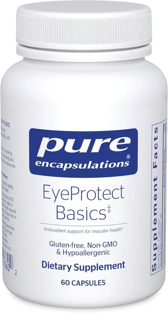 Pure Encapsulations EyeProtect Basics | Key Antioxidant Support for Eye Health | 60 Capsules