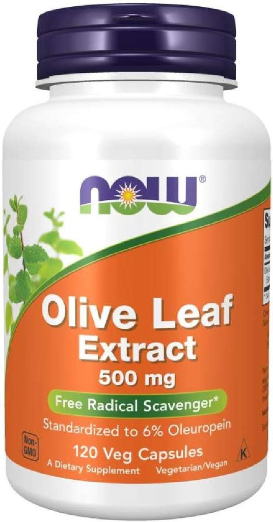 Τώρα τρόφιμα Olive Leaf Extract 500 Mg, 120 CT