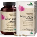 Futurebiotics Folic Acid 800mcg από το Organic Lemon Peel USDA Certified Organic, 120 χορτοφαγικά δισκία