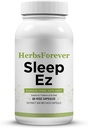 Herbsforever Sleep Ez (Sleep Ease) (Ayurvedic Herbal Formulation) για χαλάρωση του μυαλού, του σώματος και τη βοήθεια του Blissful Sleep Pattern, 60 κάψουλες vege, 800 mg κάθε συμπυκνωμένο εκχύλισμα