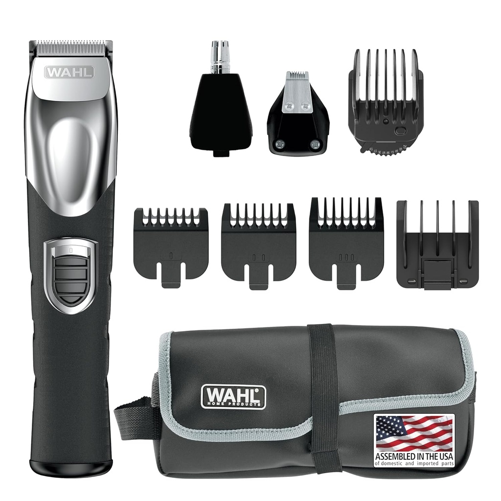 Wahl USA Rechargable Ion Lithium All in One Beard Trimmer for Men with Detail and Ear & Nose Hair Trimmer Συνημμένο – Μοντέλο 9854-600B