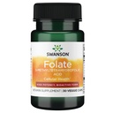 Swanson Folate (5-Methyltetrahydrofolic Acid) 800 mcg 30 Veg Capsules