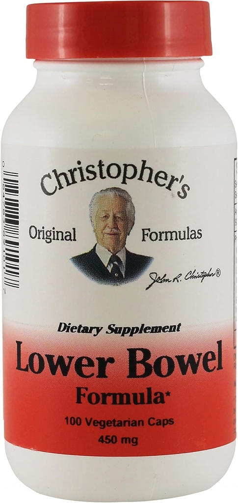 Dr Christopher's Lower Bowel Formula Vegetarian 100 Κάψουλες 450 mg (πακέτο των 2)
