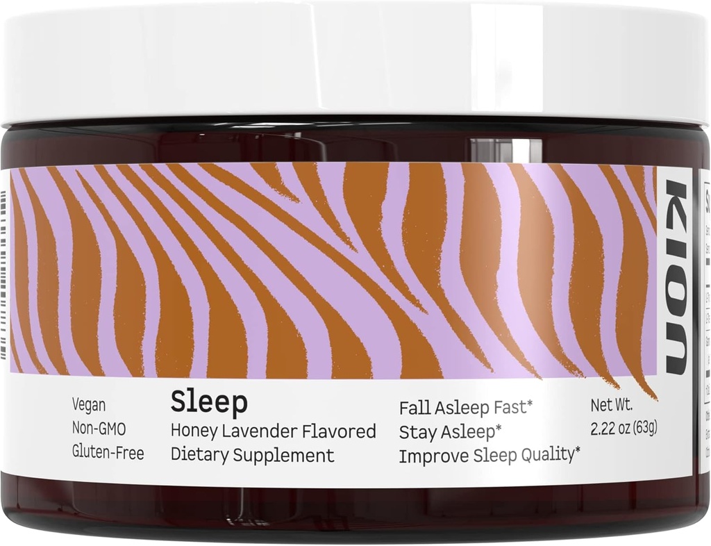 Kion Honey Lavender Sleep Powder | Fall Asleep Fast, Stay Asleep & Improve Sleep Quality | Amino Acid Powered Sleep Support | 30 Servings