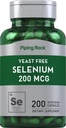 Pipeing Rock Yeast Free Selenium 200mcg 