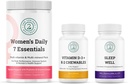 Women's Daily 7 Essentials, Βιταμίνη D3 + K2 Chewables & Sleep Well Bundle
