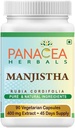 Panacea Herbals Manjistha Κάψουλες (90 Veg Caps 400mg Extract) Rubia Cordifolia, ινδική Madder για τη λάμψη δέρμα Complexion. Χωρίς γλουτένη Λακτόζη Δωρεάν GMO Δωρεάν φυτικό συμπλήρωμα διατροφής.
