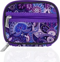 Serfeymi Weekly Travel Pill Organizer Case for Purse with Removed 7 Day Box, Fashionable Pill Container for Medicine, Vitamin, Συμπλήρωμα - Μωβ 01