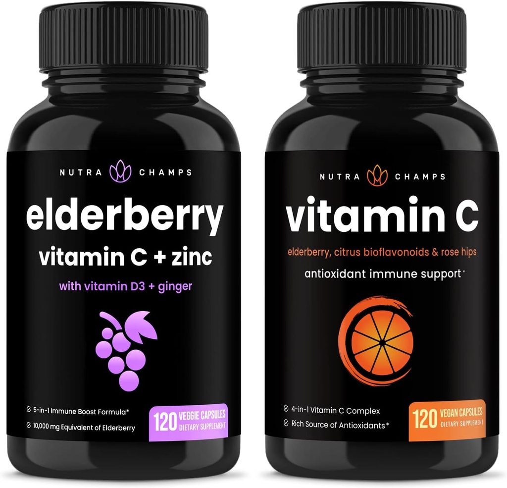 Κάψουλες NutraChamps Elderberry και Vitamin C