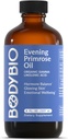 BodyBio Evening Primrose Oil - Φυσικό Gamma Λινολενικό οξύ για την υγιή ισορροπία δέρματος & ορμονών - Μη-GMO, Ψυχρό Πατημένο - 8oz
