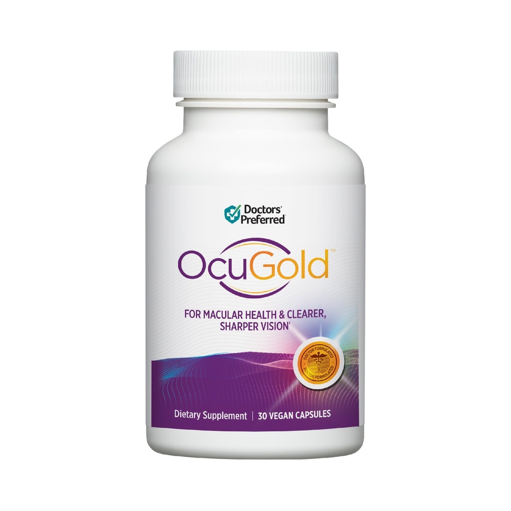 REFERRED Doctors' Clinical-Grade OcuGold Eye Vitamins με λουτεΐνη και ζεαξανθίνη για Macula & Retina Health, Digital Eye Strain, Eye Fatigue και Visual Performance - 30 Vegan Κάψουλες