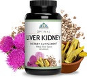 Optimal Health Systems Liver/Kidney | Detox & Cleanse | Milk Thistle, Dandelion, Barberry, Molasses + Opti-Blend Enzymes for Absorption | 90 Capsules