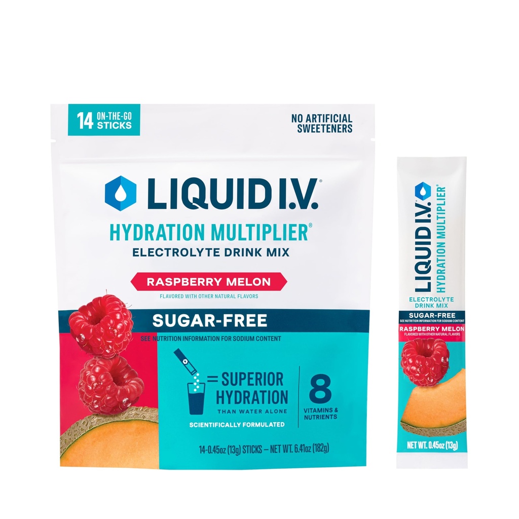 Liquid I.V.® Hydration Multiplier Sugar-Free - Μέλον σμέουρων 