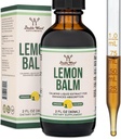 Double Wood Supplements Organic Lemon Balm Tincture - for Digestion & Relaxation 590mg - 2FL OZ, 120 Servings (Better Absorbed Than Capsules, Great for Lemon Balm Tea)