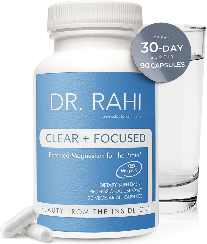 Μαγνήσιο L-Θρεονικές κάψουλες - Κατασκευασμένες στις ΗΠΑ 90 κάψουλες - Πατενταρισμένο Formula for Brain Support, Memory, and Focus - Μη-ΓΤΟ, Ευγενές συμπλήρωμα μαγνησίου για ενήλικες - Καθαρό και εστιασμένο από τον Δρ Rahi