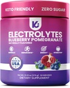 Keppi Electrolytes Powder – Blueberry Pomegranate Flavor 50 Servings – No Sugar Hydration Supplement with Potassium, Magnesium, Sodium – Keto, Vegan, Fasting-Friendly, Zero Calorie Electrolyte Drink