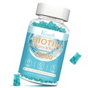 Βιοτίνη και κολλαγόνο Gummies με B12, δέρμα μαλλιών και νύχια Βιταμίνες Gummies για την ανάπτυξη των μαλλιών, λαμπερό δέρμα & ισχυρά νύχια - Blueberry Γεύση, ζάχαρη δωρεάν, 60 Ct