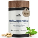 AKSHAR Ayurveda - κάψουλες Ashwagandha με εκχύλισμα ρίζας Ashwagandha και σκόνη - Προσαρμοσμένη βοτανική υποστήριξη - Vegan Cruelty-free Ashwagandha συμπληρώματα (60 κόμης)