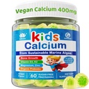 Kids Calcium Gummies + Βιταμίνη D3 K2, Μαγνήσιο, Ψευδάργυρος, Συμπλήρωμα Άλκης Απορρόφησης Ασβέστιο για παιδιά Απαλό στο στομάχι, Οστό, Δόντια, Μυς, Εγκέφαλος, Ζάχαρη Δωρεάν Μασώμενα Παιδιά Βιταμίνες 4+, 60 Μετρήσεις