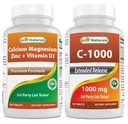 Best Naturals Cal Mag ψευδάργυρος με βιταμίνη D3 & βιταμίνη C 1000 mg