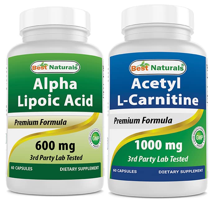 Best Naturals Alpha Lipoic Acid 600 mg & Acetyl L-καρνιτίνη 1000mg