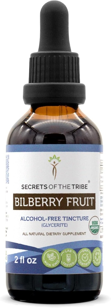 Μυστικά της Φυλής Bilberry Φρούτα USDA Organic 