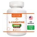 L Carnitine Supplement 1000 mg per Serving, 120 Vegetarian Capsules & Pure Form, 60 Servings