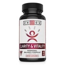 ZHOU Clarity and Vitality (πρώην DHEA) 50 mg, Hormonal Balance Formula for Women & Men, Υγιής γήρανση, Μη ΓΤΟ, Vegan, Χωρίς γλουτένη, 60 κάψουλες