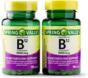 Spring Valley Vitamin B12 Timed Release Tablets, 1000 mcg, 150 Count (Pack of 2, 300 Count Total) (150 Count (Pack of 2))