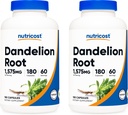 Nutricost Dandelion Root 525mg, 180 κάψουλες (2 φιάλες) - 1575mg σερβιρίσματος, μη ΓΤΟ, Χωρίς γλουτένη