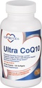 Ultra CoQ10 Coenzyme Supplement for Cardio Health, 150 mg CoQ10 - Ubiquinone - Per 2 Softgels w/Safflower Oil & Tocopherols, 6X Καλύτερη Απορρόφηση για την υγεία του εγκεφάλου και των μυών, 120 Softgels