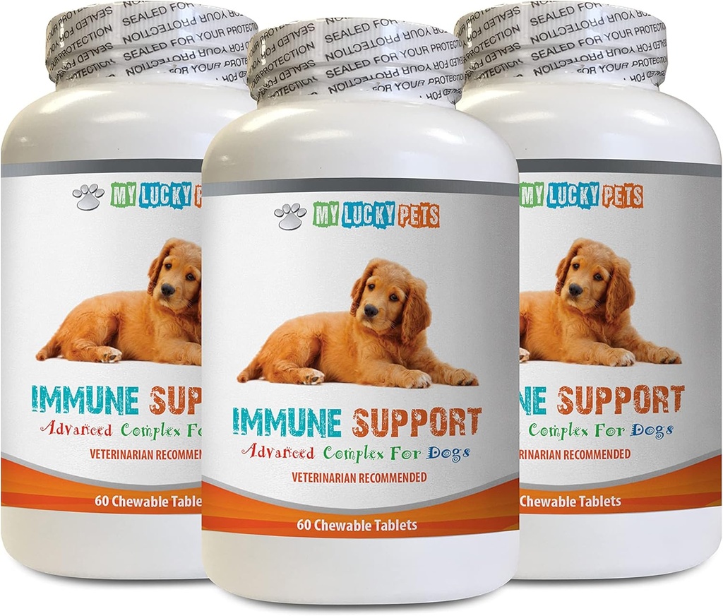 standard process ανοσοποιητική υποστήριξη για σκύλους - DOG IMMUNE SUPPORT - OVERALL ΥΓΕΙΑ ΚΑΙ ΒΕΛΤΙΩΣΗ ΠΡΟΣΟΧΗ - ANTIOXIDANT - LIVER ΥΓΕΙΑ - ανοσία οργανικό μείγμα μανιταριών για σκύλους - 3 μπουκάλια (180 Θεραπείες)