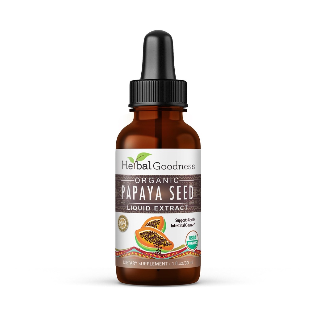 Papaya Seeds 1oz - Βιολογικά Superfood για Digestive Enzymes, Gut Health- μη-GMO, Raw, και μη επεξεργασμένα για ολιστική ευεξία