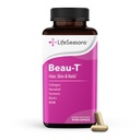 LifeSeasons Beau-T - Hair, Nail & Skincare Supplement - Promotes Healthy Hair and Nail Growth - Support Clear Skin & Fights Acne - Nail Strengthener - Contains Biotin Collagen Turmeric - 90 Capsules