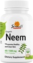 Sewanti Neem Capsules - High Potency Extract Capsule, Herbal Supplement for Skin Health & Immune Support - Digestive Balance Capsules 500mg