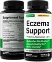 Greenford Eczema Θεραπεία & Υποστήριξη για Φυσική Ανακούφιση - Made in USA - Δερματικές Βιταμίνες & Βότανα για Έκζεμα, Ακμή, Ψωρίαση, Rosacea Θεραπεία με Ψευδάργυρο, Νιακιναμίδη & Προβιοτικά - 60 caps