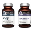 Quality of Life Kinoko Platinum AHCC Mushroom Extract and Microactive Curcumin SR - Immune Bundle